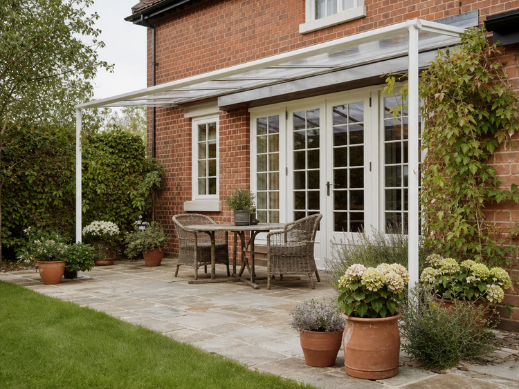 toiture transparente pour terrasse patio-verre-métal