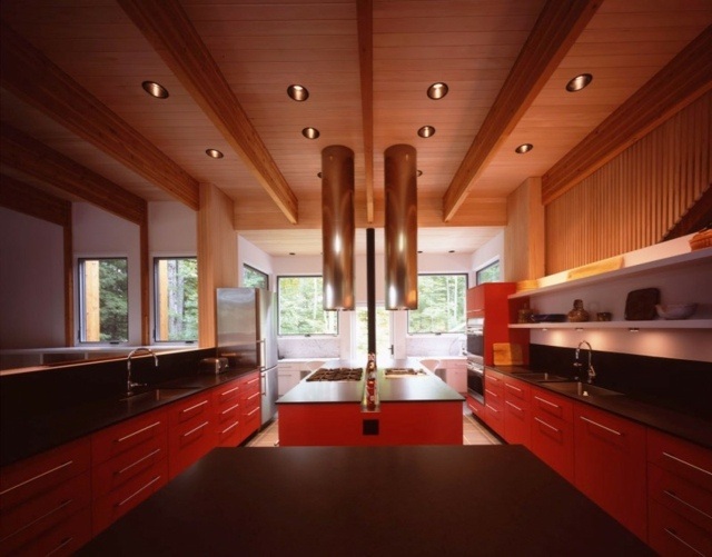 Aménagement cuisine 52 idées pour obtenir un look moderne Longueur En cuisine inspiration