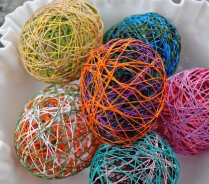 bricolage de Pâques facile-pas-cher-œufs-multicolores