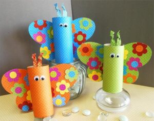 bricolage-facile-Pâques-rouleau-papier-papillons-sympas