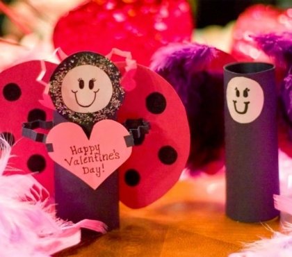 bricolage-facile-Saint-Valentin-abeille-papier-coeur