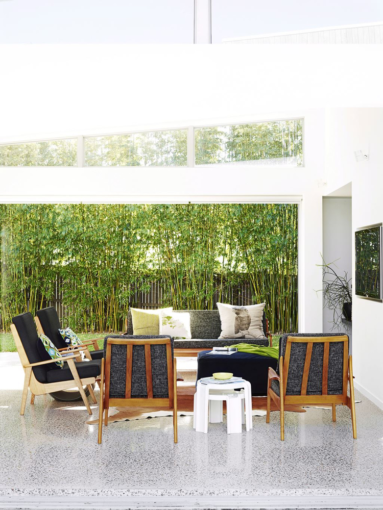 brise-vue bambou -terrasse-moderne-mobilier-bois