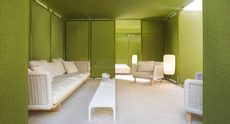 cabane de jardin design Paola-Lenti-Quadro-vert-salon-chambre