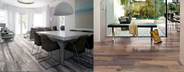 Carrelage imitation bois 27 photos pleines de style élégance Carrelage imitation parquet brun clair
