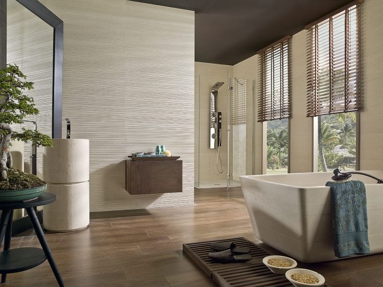 Carrelage mural salle de bains – tendances dans le design Carrelage salle de bain