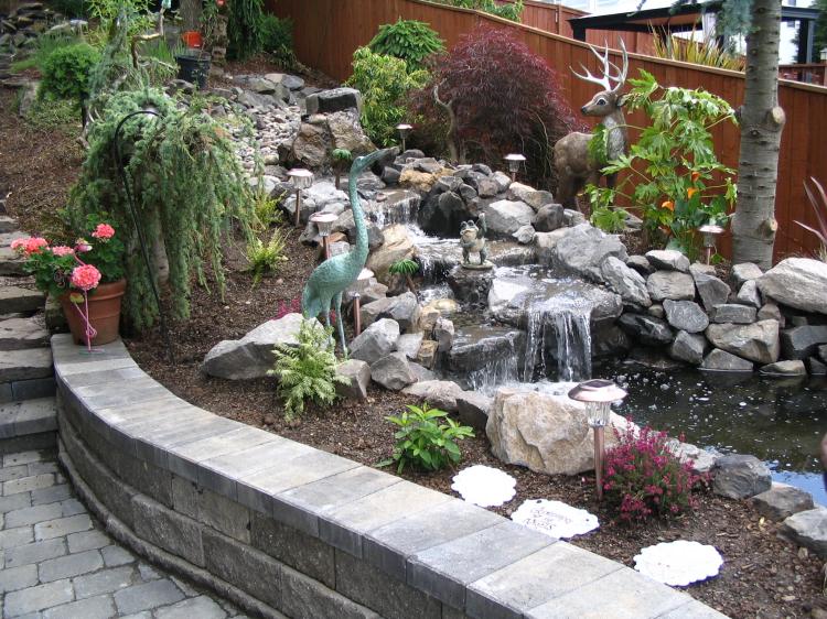 cascade-bassin-minimaliste-pierres-décoratives-plantes