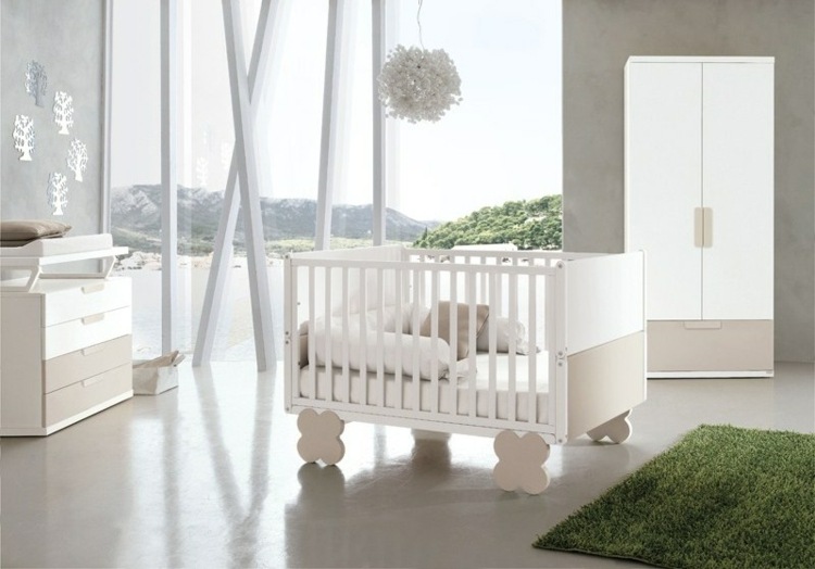 27 chambres bébé blanches avec lit et tour de lit assortis Désign Bebe Chambre