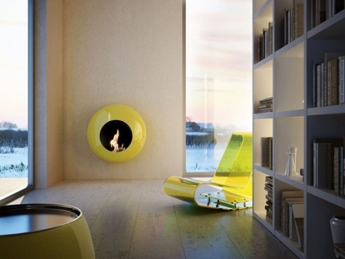 cheminée-design-2015-murale-ronde-jaune-BB_O-ANTRAX