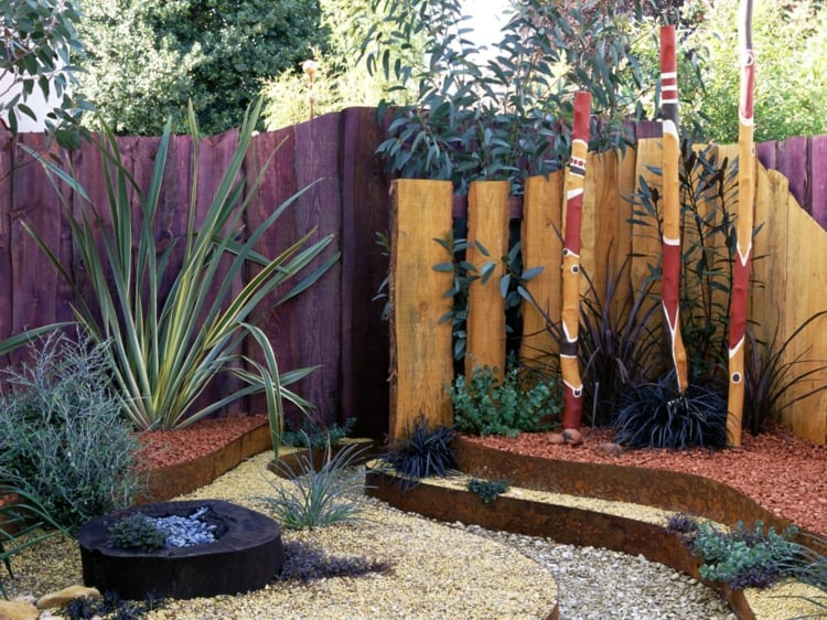 clôture jardin bois-plantes-deco-exterieur