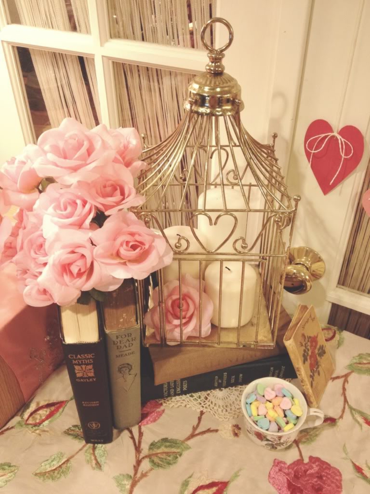 deco-st-valentin-petit-prix-lanterne-fleurs-bougies déco St Valentin