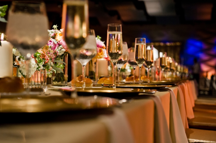 décoration table mariage longue-style-champêtre-chic
