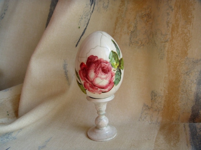 décoration vintage œufs Pâques transfert image rose