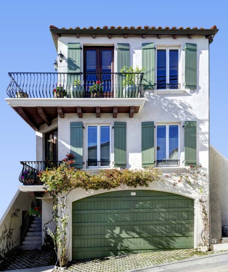 Garde corps extérieur sur le balcon – designs et matériaux Inspiration Balcon Maison