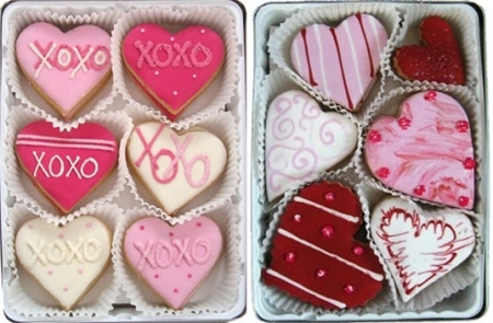 Idées déco Saint-Valentin-boite-chocolats-forme-coeurs