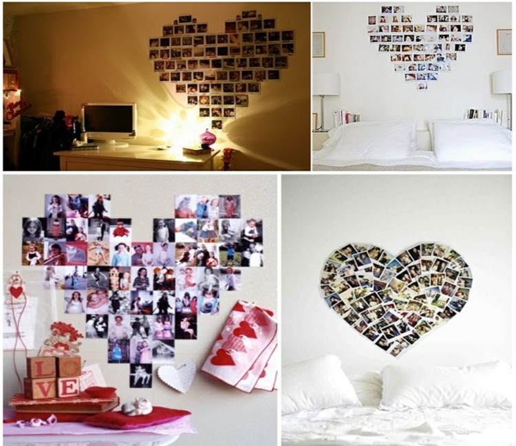 idees-decoration-st-valentin-collages-photos idées décoration