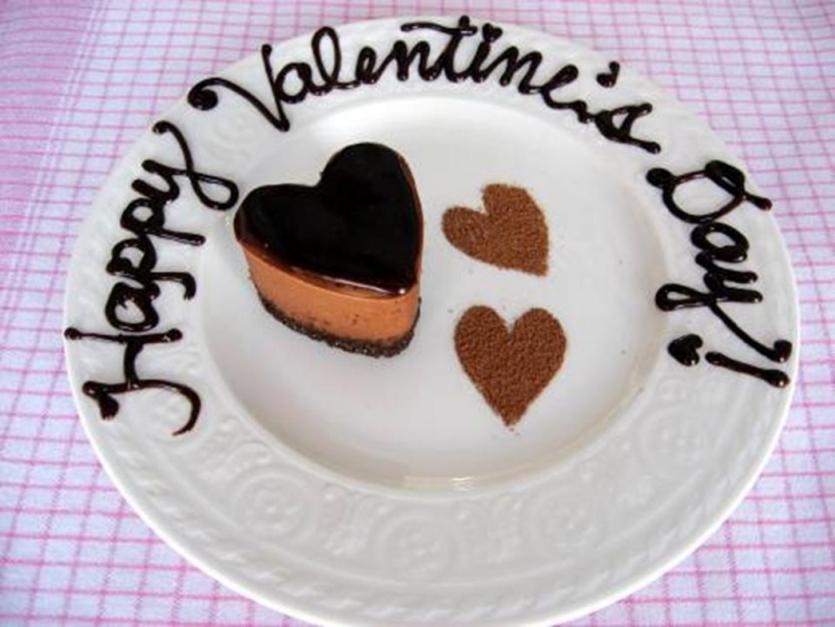 idées St Valentin délicieuses dessert coeur chocolat
