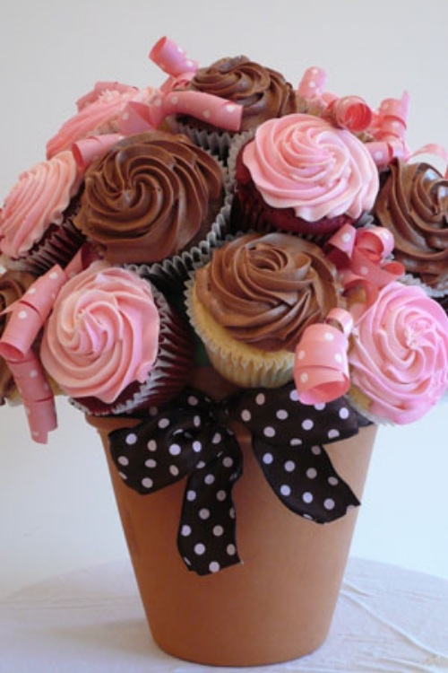 idées St Valentin originales-délicieuses-cupcakes-pot