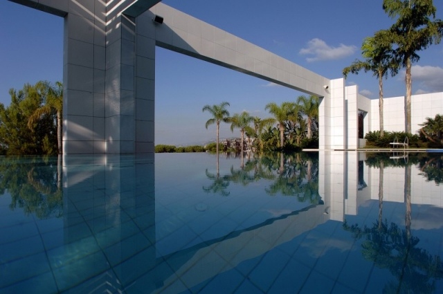 jardin paysager moderne piscine Infinity Francis Landscapes