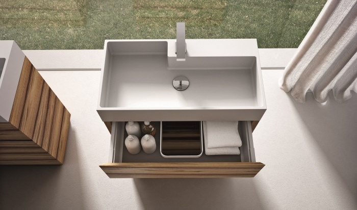 Meuble lavabo salle de bains de design italien par idea group Désign Vasque bains de salle