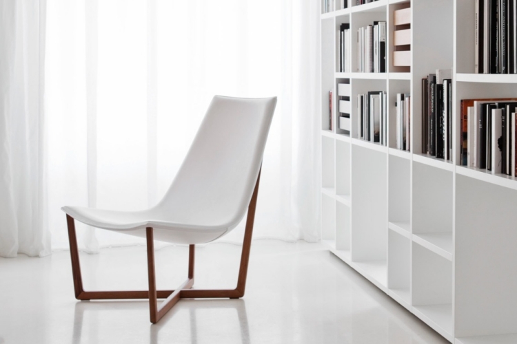 meubles-design-salon-chaise-blanche-rahmen-PORRO meubles design