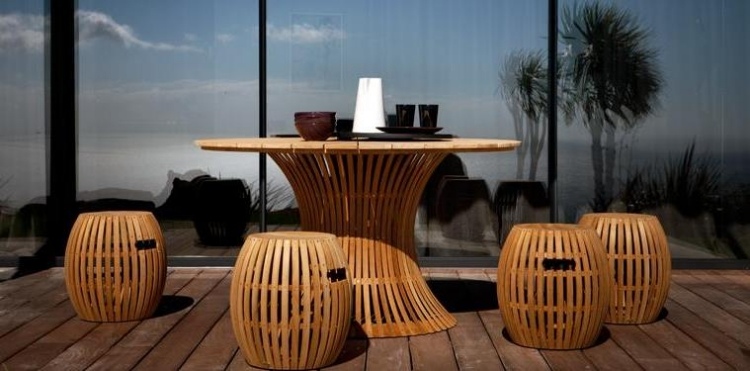 meubles de terrasse de luxe 2015-Swing-lattes-teck