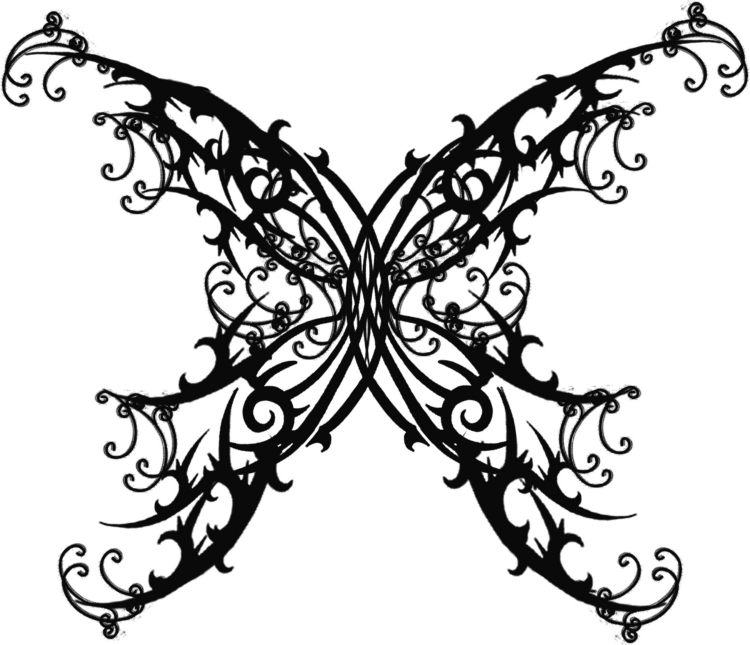 modele-tatouage-papillon-tribal