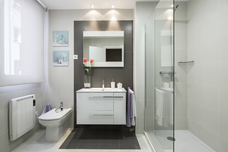 20 salles de bains modernes avec parois de douche en verre Photos petite salle de bain moderne