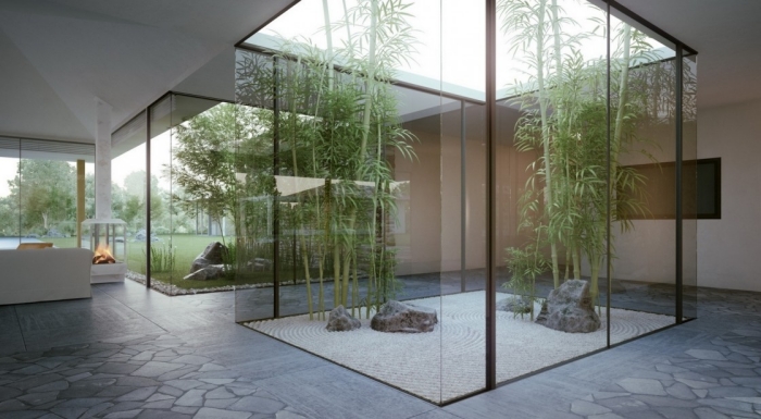 plantes de jardin bambou jardin-japonais-intérieur-jardin-zen