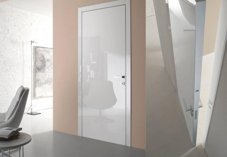 portes intérieures modernes blanche-laquée-Bertolotto-porte