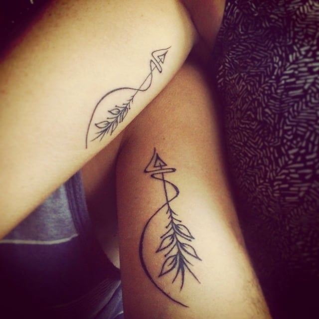 tatouage-couple-idee-originale-fleches-amoureuses