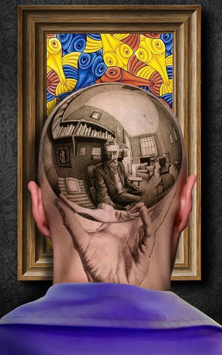 tatouage-homme-3D-illusion-optique-boule-cristal-tête