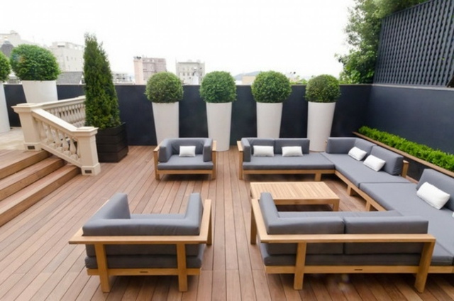 terrasse extérieure revetement-sol-meubles