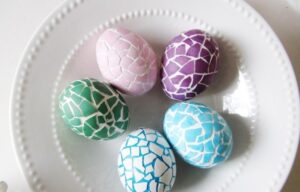 œufs de Pâques mosaïque idée-originale-facile-imiter