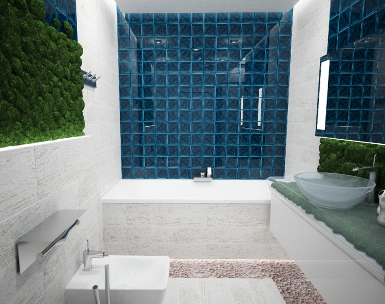 Idée salle de bains tedances-2015-baignoire-rectangulaire-mousse-deco-vasque