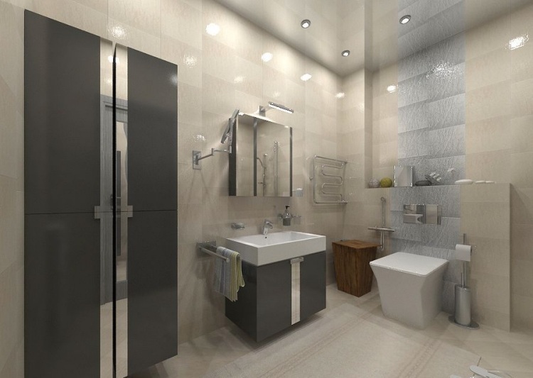 Carrelage salle de bains et 7 tendances à suivre en 2015 Meuble de salle de bain taupe