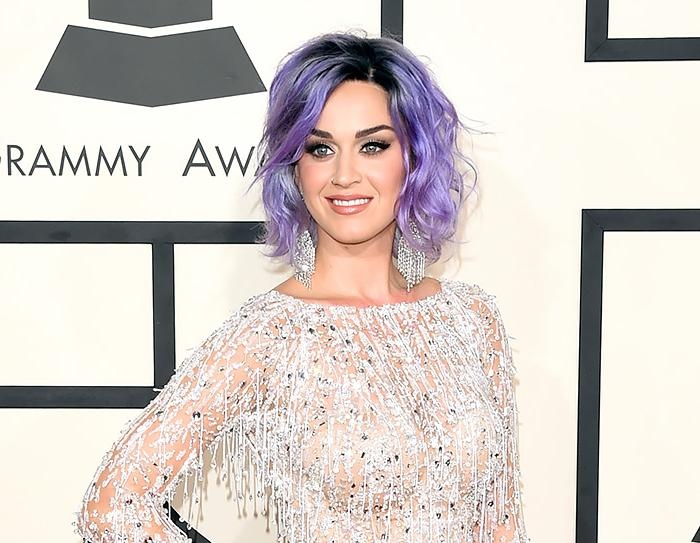coiffure cheveux mi long 2015 Katy Perry wob lavande
