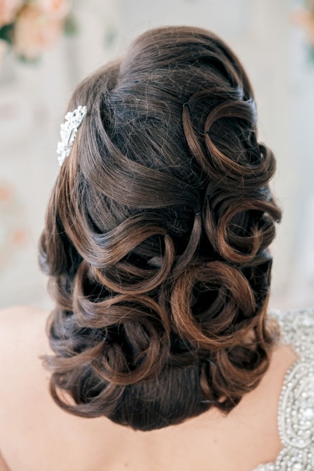 55 idées romantiques de coiffure mariage cheveux longs