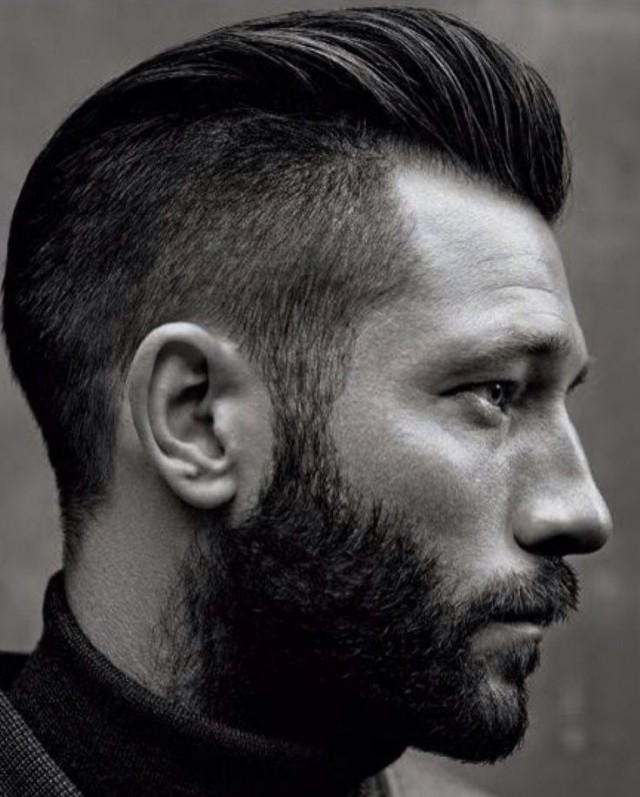 coupe-cheveux-homme-2015-dégradée-barbe