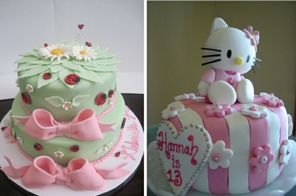 gâteau anniversaire original coccinelles-Hello-Kitty-Sanrio