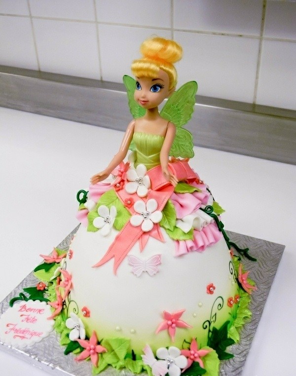 gâteau-anniversaire-robe-princesse-Fée-Clochette