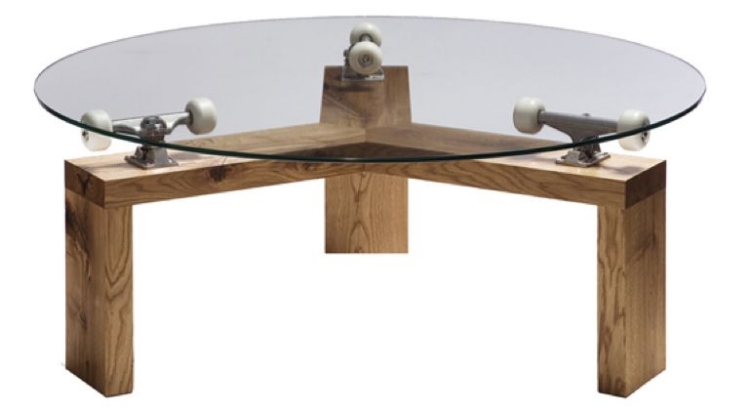 idee-table-ronde-plateau-verre-support-bois