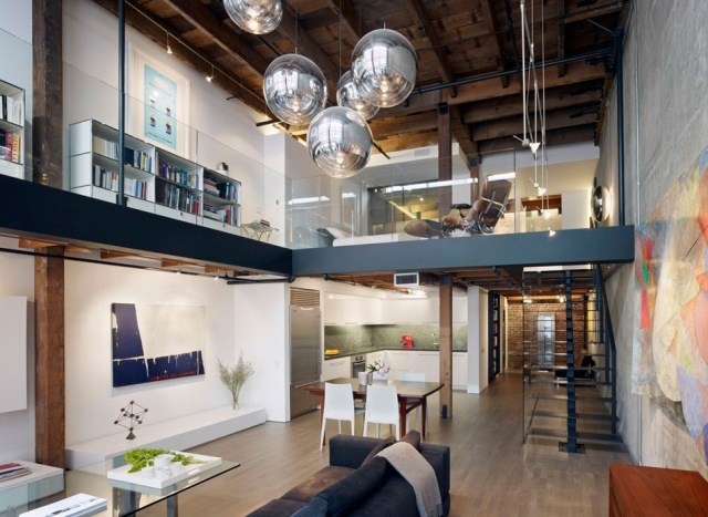 55 loft idées ultra modernes de déco industrielle et de luxe Créatif Escalier Loft