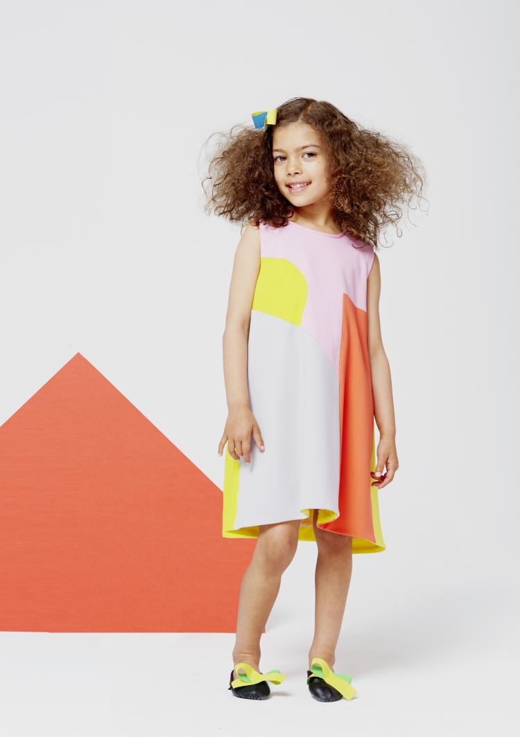 mode-enfant-petite-fille-roksanda-robe-été-rose-orange-jaune