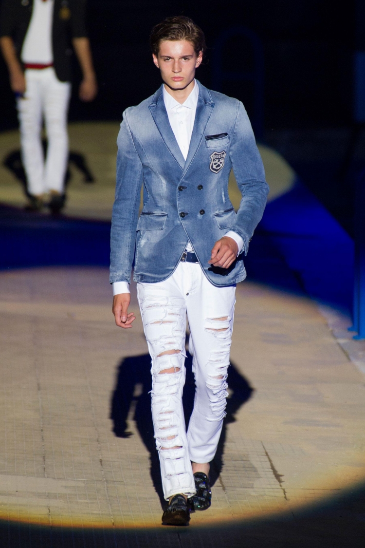 mode homme printemps-ete-2015-jeans-dechiree-veste