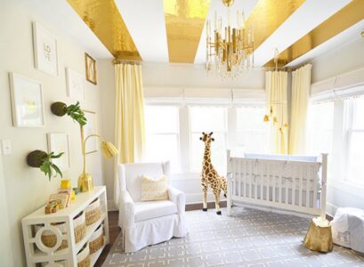 plafond-design-idees-de-deco-ruban-or-chambre-enfant