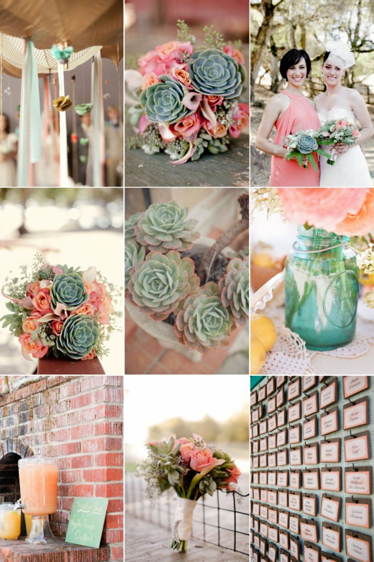 plantes-succulentes-décorations-bouquet-mariage