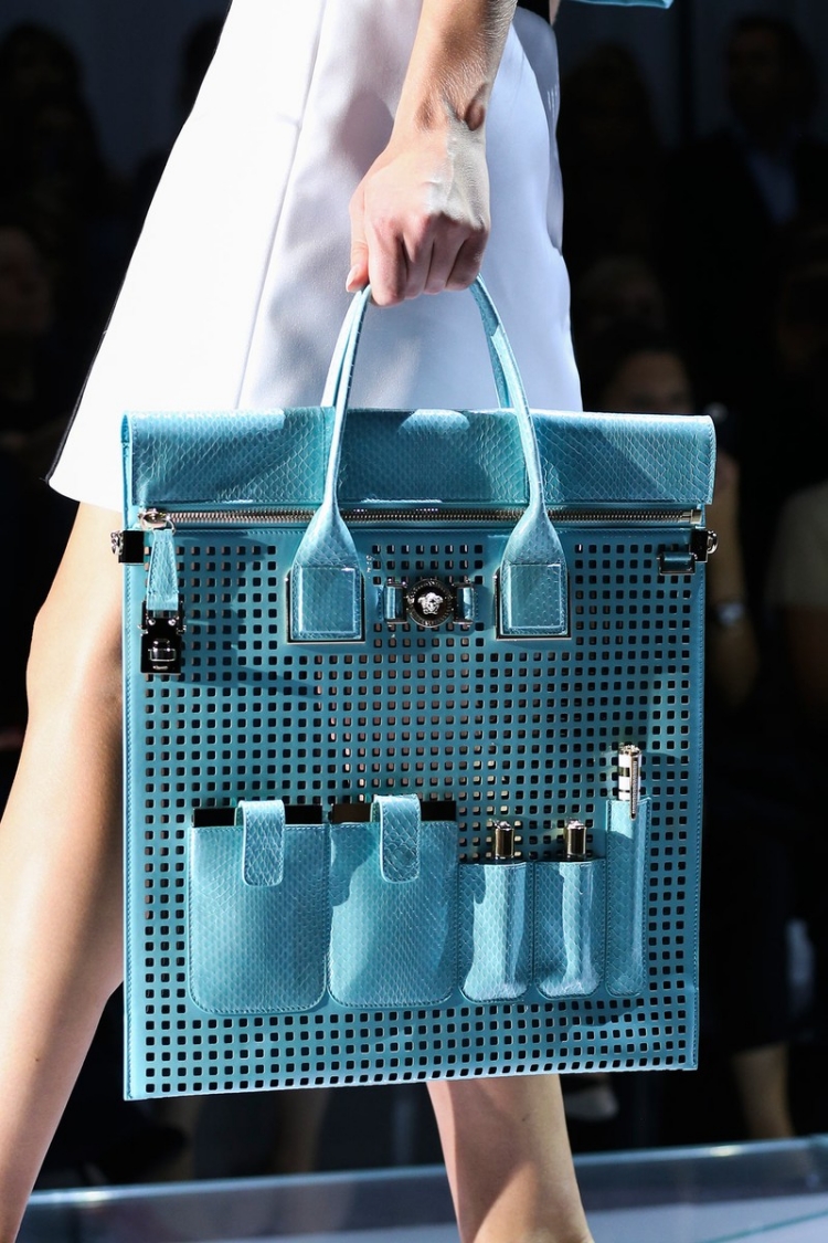 sac de marque 2015 sac business Versace cuir bleu