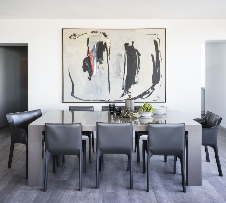 salle-manger-moderne-2015-noir-blanc-tableau