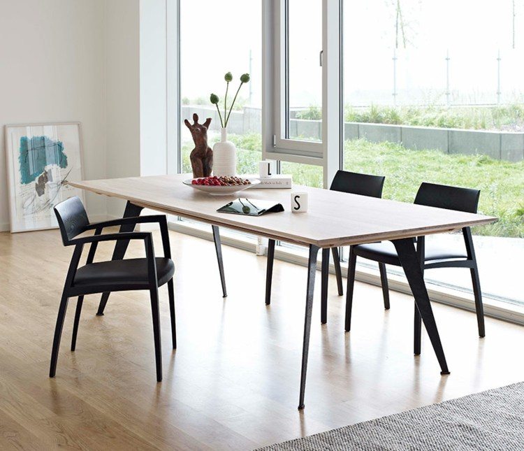 Table et chaises avec déco salle à manger: idées 29 photos Inspiration salle manger Nordique à