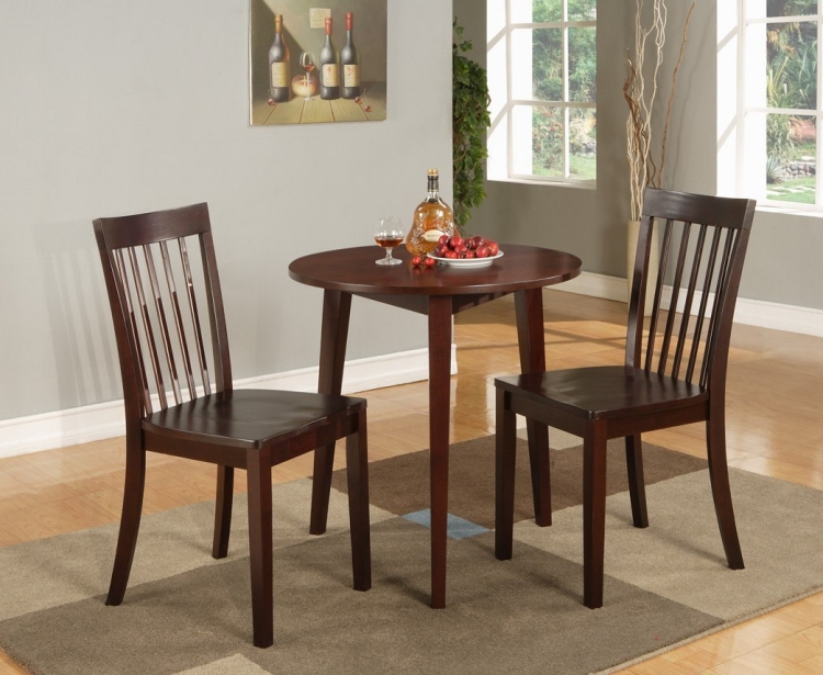 table-ronde-bois-dossier-chaise-design-original
